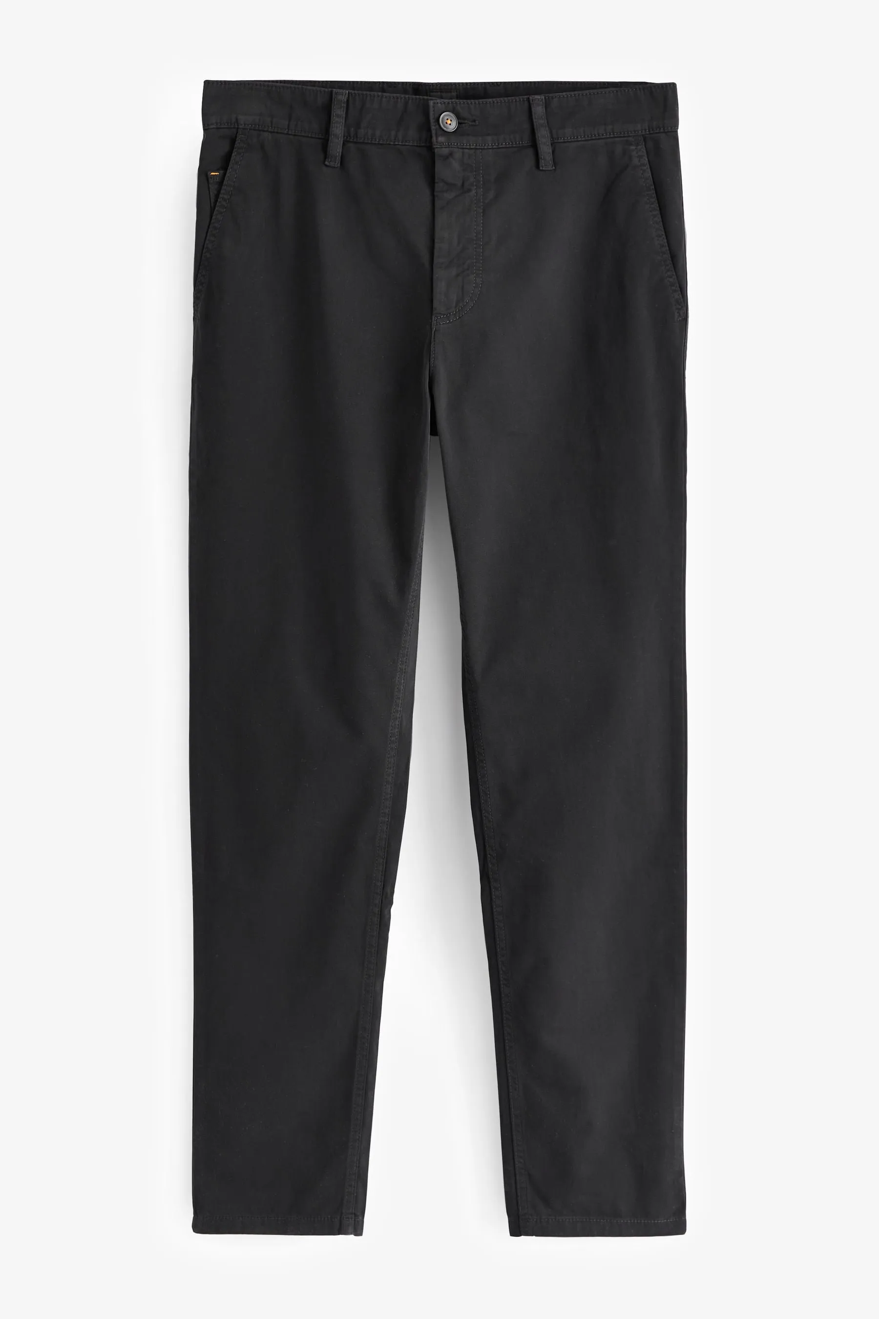 BOSS - Pantaloni chino in cotone elasticizzato Satin stretti in fondo