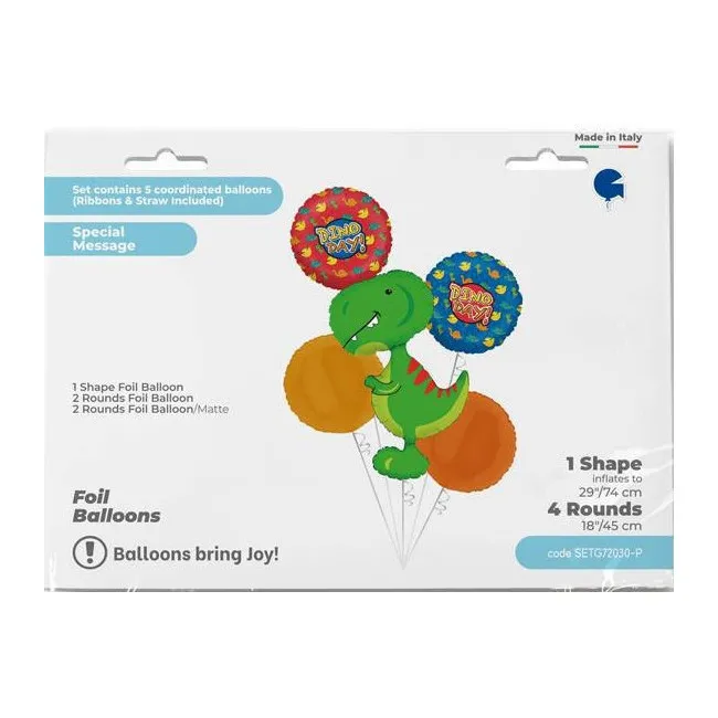 Bouquet per feste Dino - Grabo - 5 unità