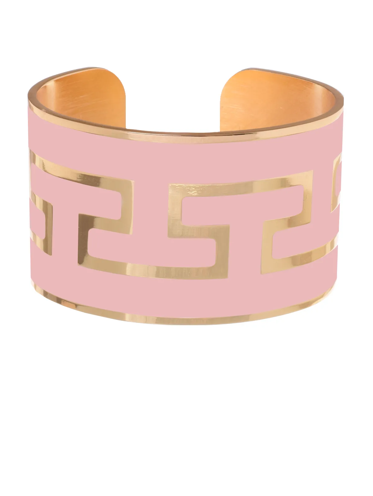 BRACCIALE GRECA ETRUSCA ROSA CHIARO