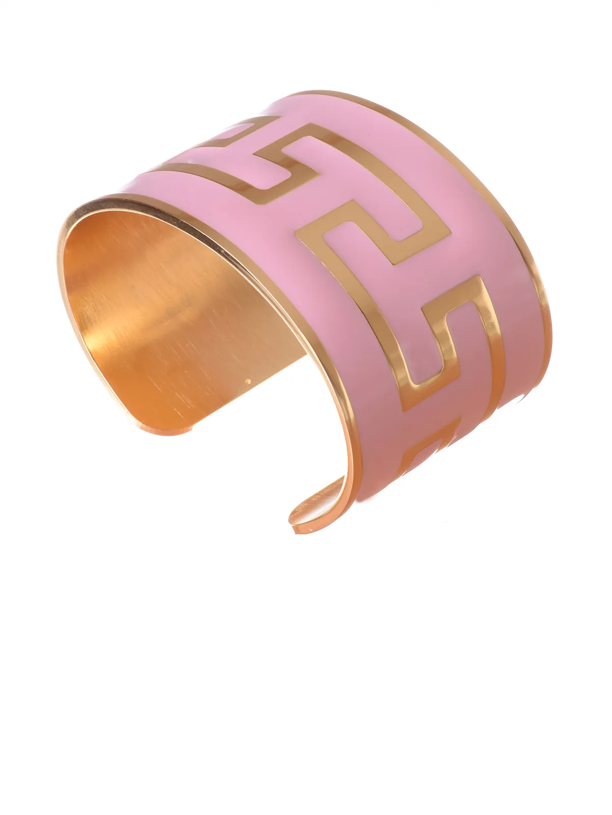 BRACCIALE GRECA ETRUSCA ROSA CHIARO