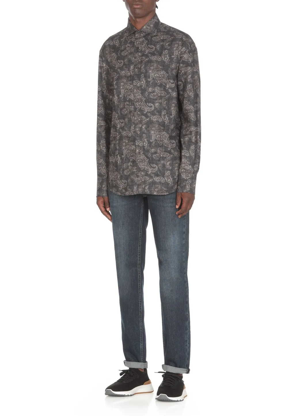  Brunello Cucinelli Camicia Paisley 