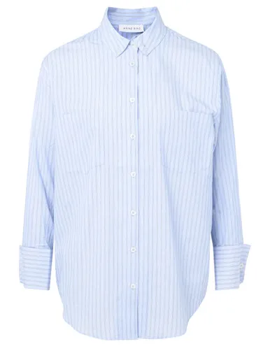 Camicia Anine Bing Catherine in cotone azzurro a righe