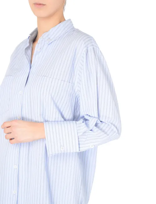 Camicia Anine Bing Catherine in cotone azzurro a righe