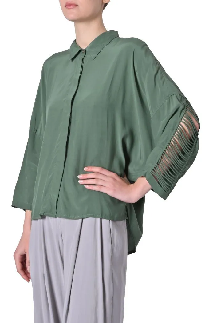 Camicia Clara oversize traforata di Karma Koma