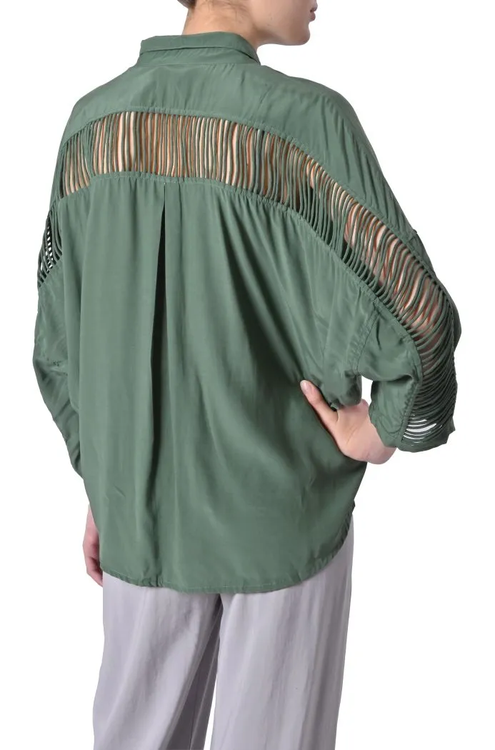 Camicia Clara oversize traforata di Karma Koma