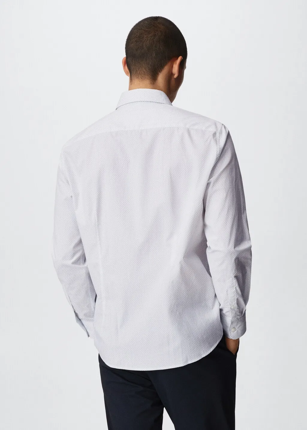 Camicia slim-fit micro-stampa