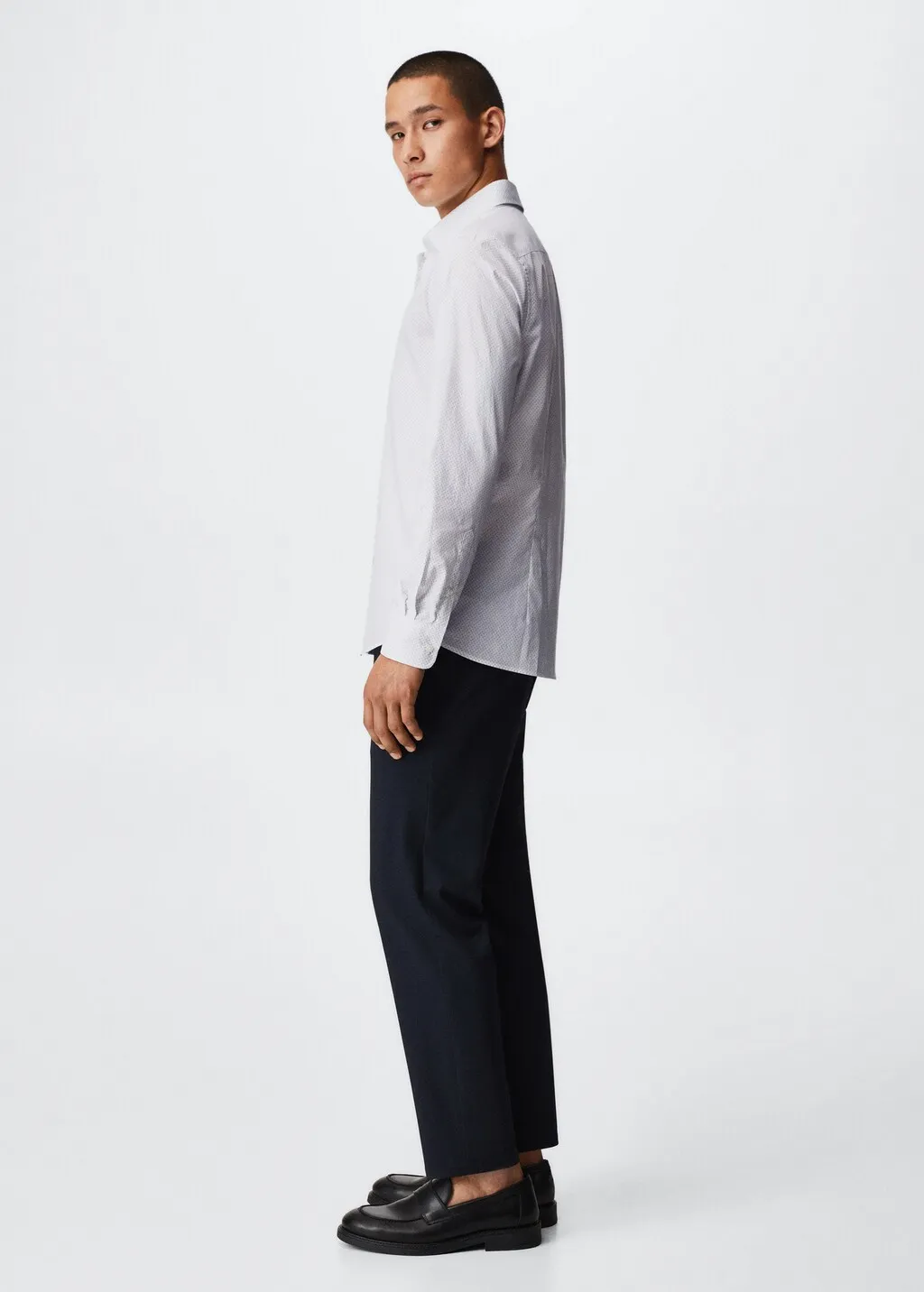 Camicia slim-fit micro-stampa