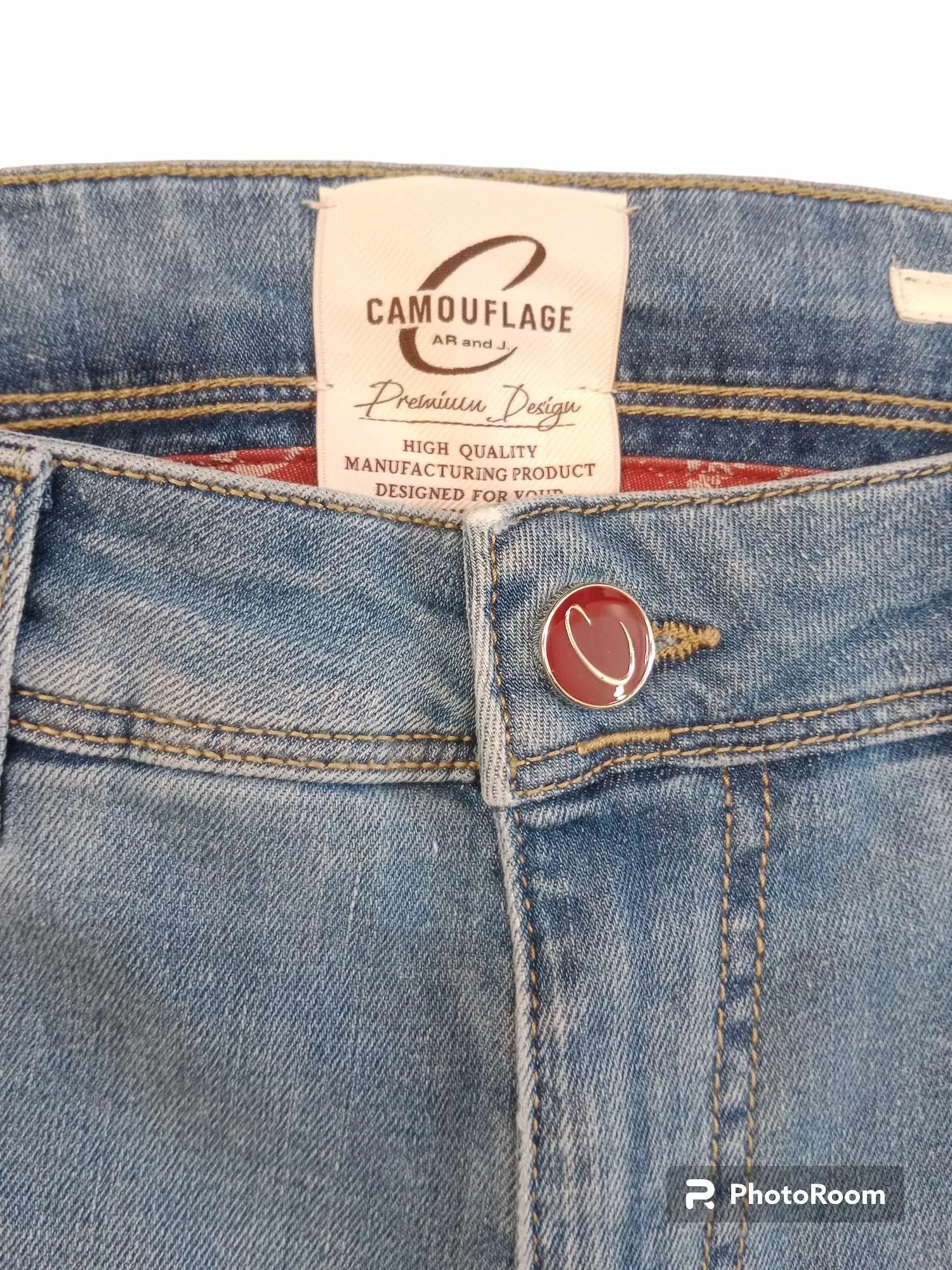 CAMOUFLAGE AR & J Jeans cinque tasche lavaggio intermedio BEST FIVE A757