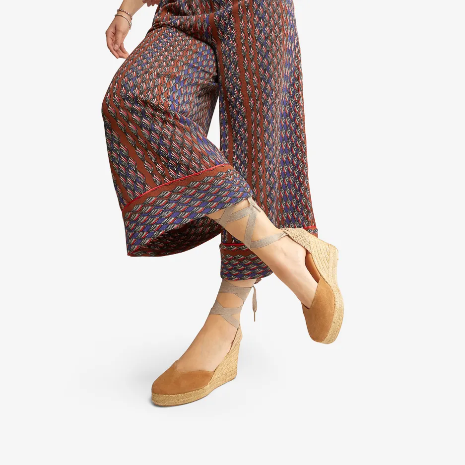 Campesina Lace Up Cuoio