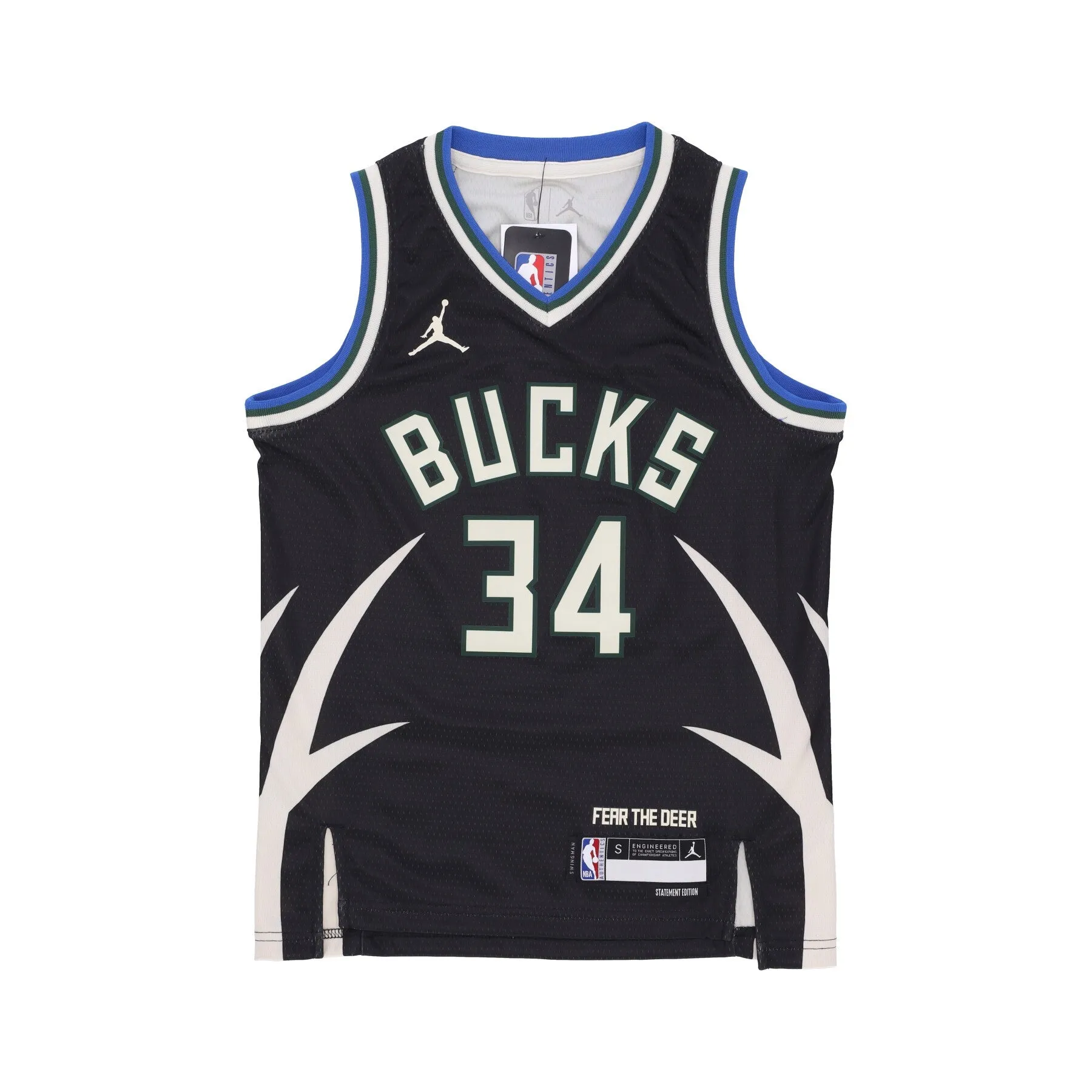 Canotta Basket Ragazzo Nba Statement Swingman Jersey No 34 Giannis Antetokounmpo Milbuc Original Team Colors