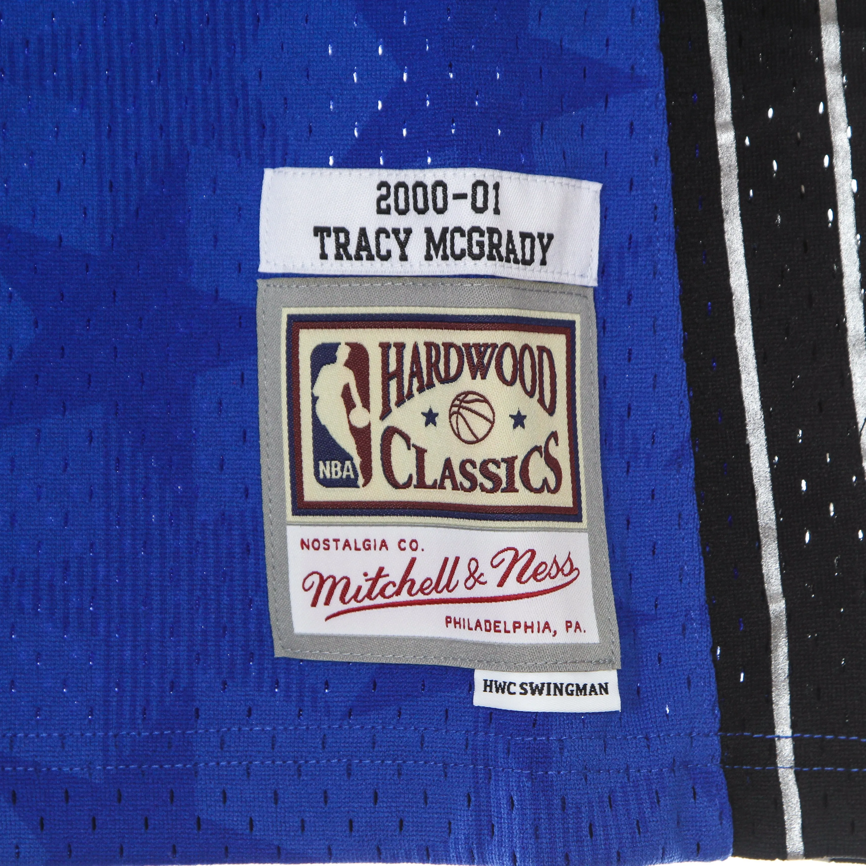 Canotta Basket Uomo Nba Swingman Jersey Hardwood Classics No 1 Tracy Mcgrady 2000-01 Orlmag Road Royal