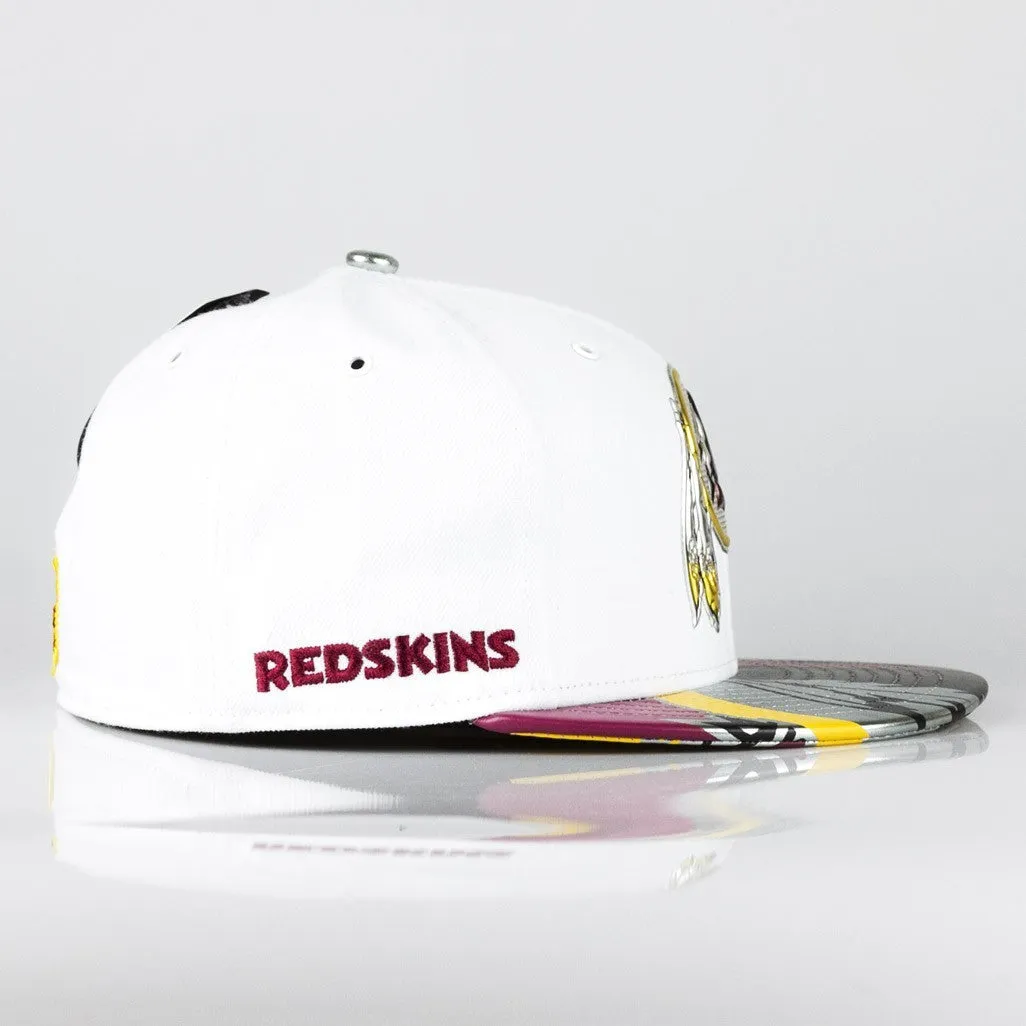 Cappellino Visiera Piatta Uomo Nfl17 Official On Stage Wasred Bianco/granata
