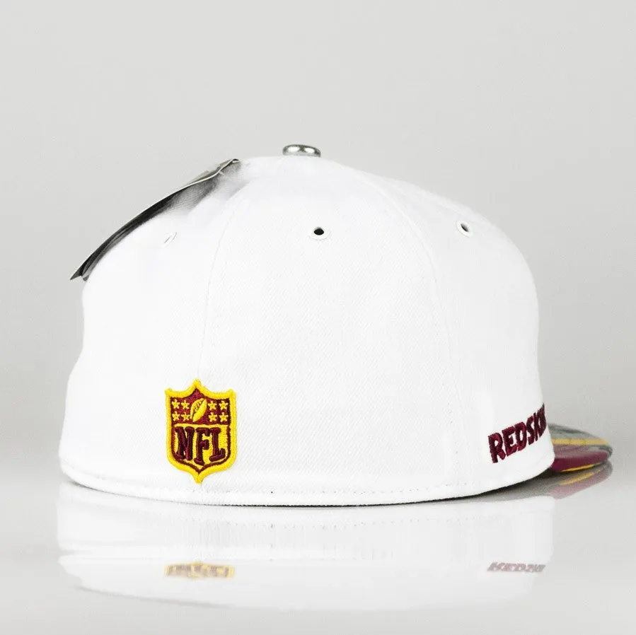 Cappellino Visiera Piatta Uomo Nfl17 Official On Stage Wasred Bianco/granata