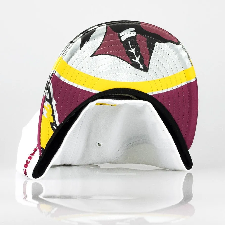 Cappellino Visiera Piatta Uomo Nfl17 Official On Stage Wasred Bianco/granata
