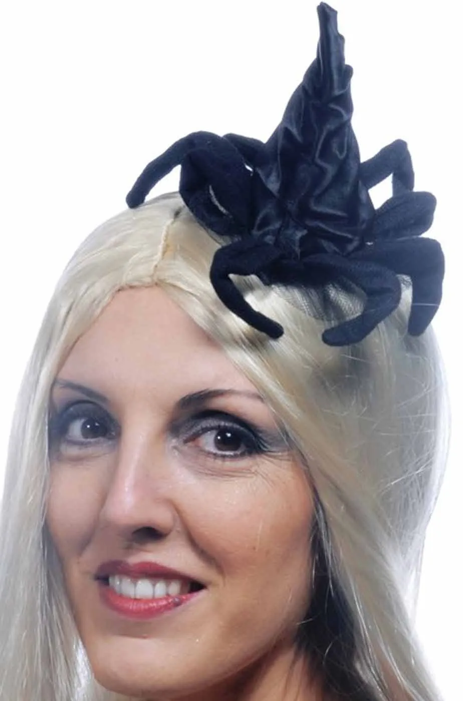 Cappello strega con cerchietto e zampe di ragno