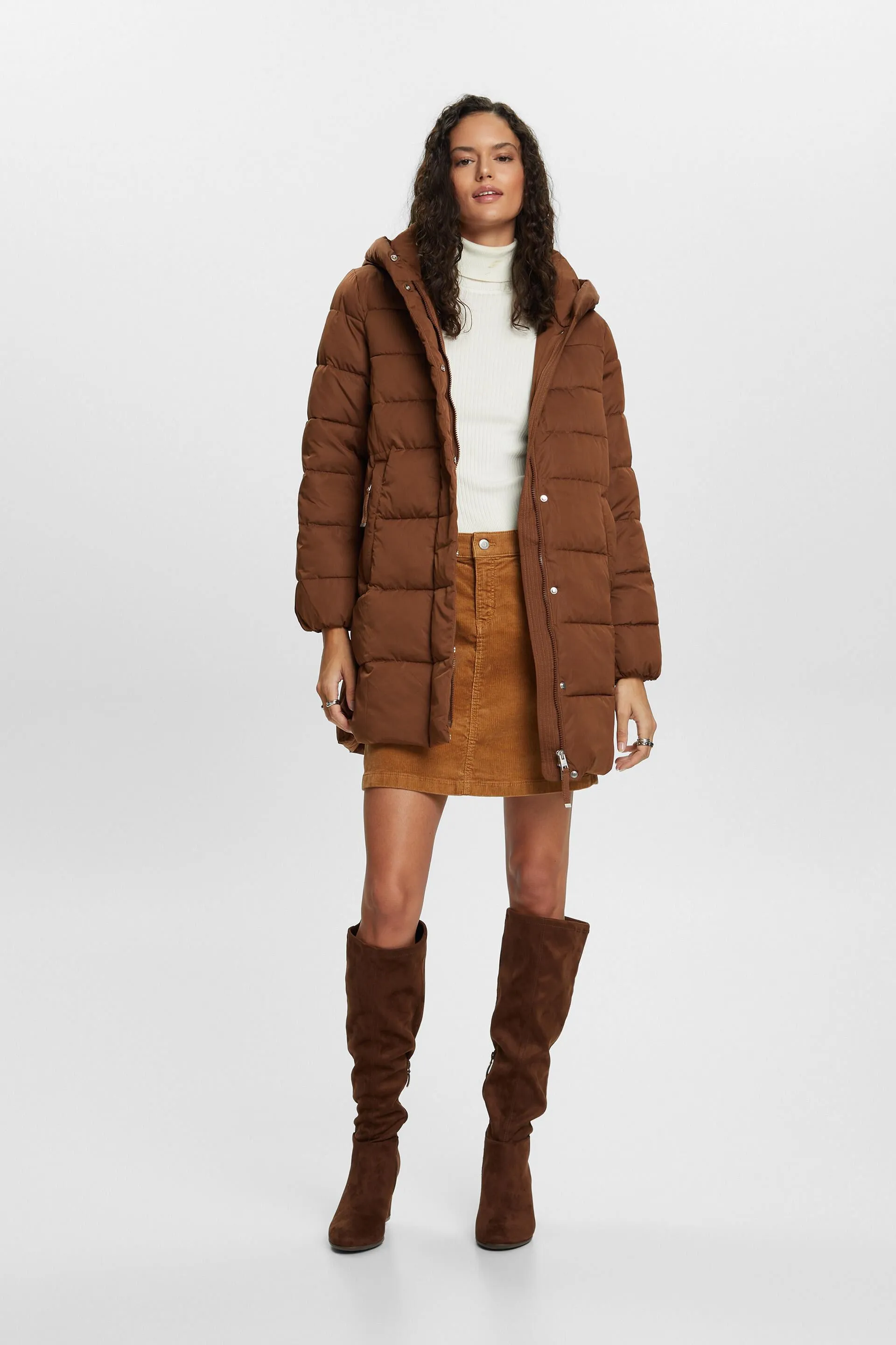 Cappotto a piumino con cappuccio