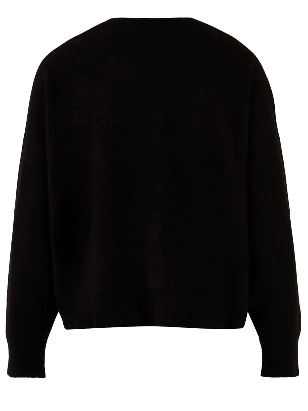 Cardigan Donna nero a tre bottoni