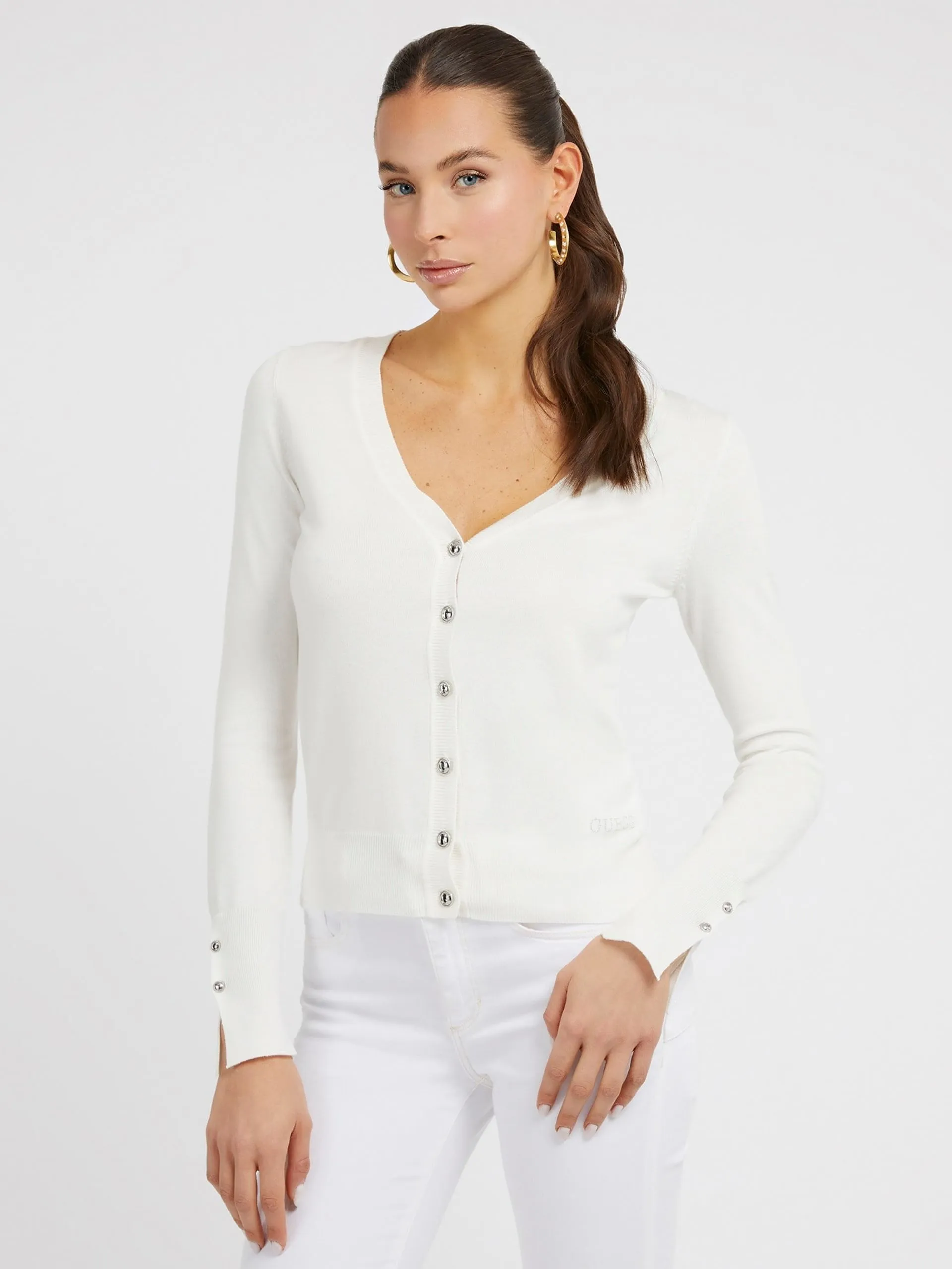 Cardigan in misto viscosa guess