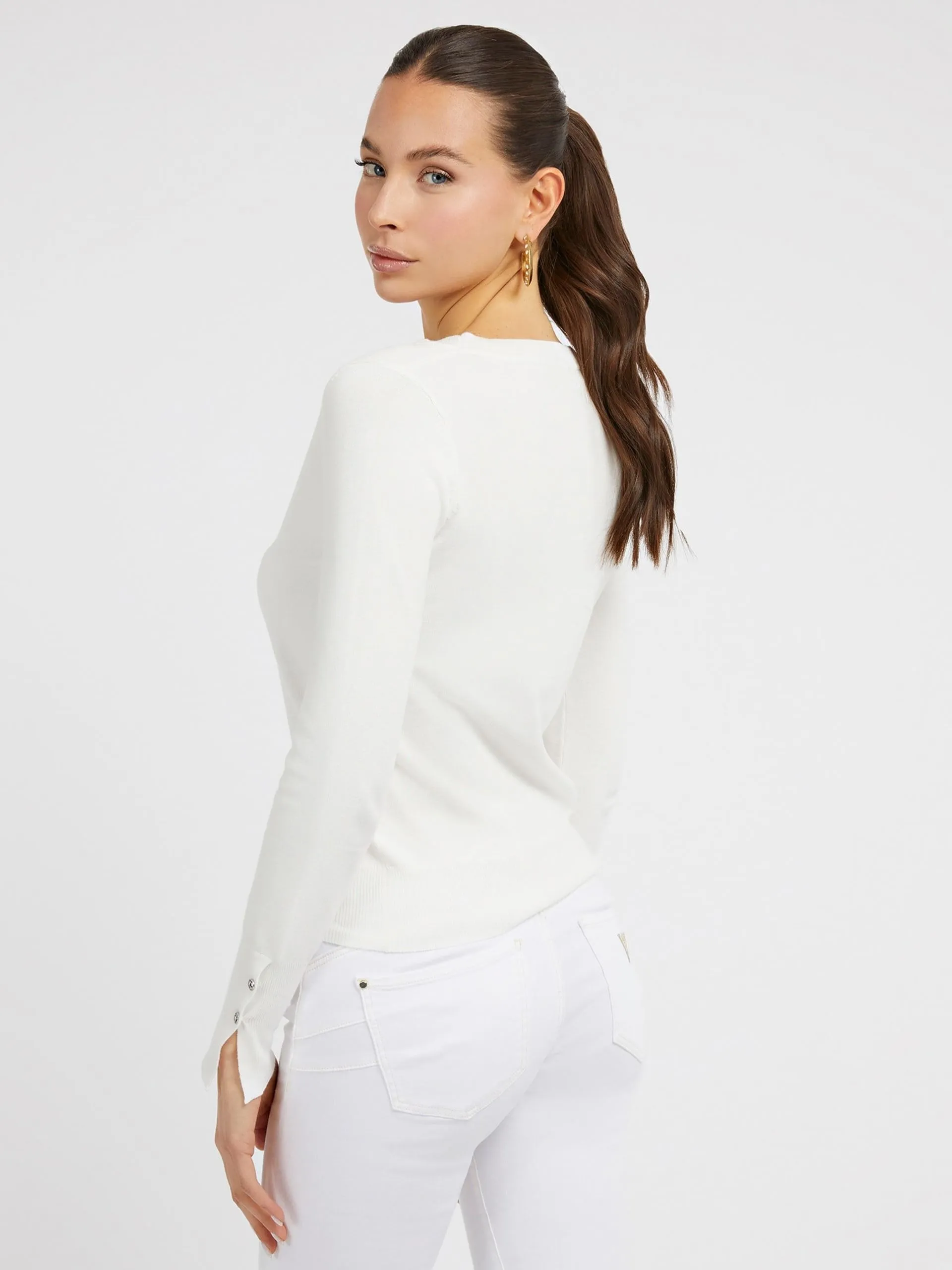 Cardigan in misto viscosa guess