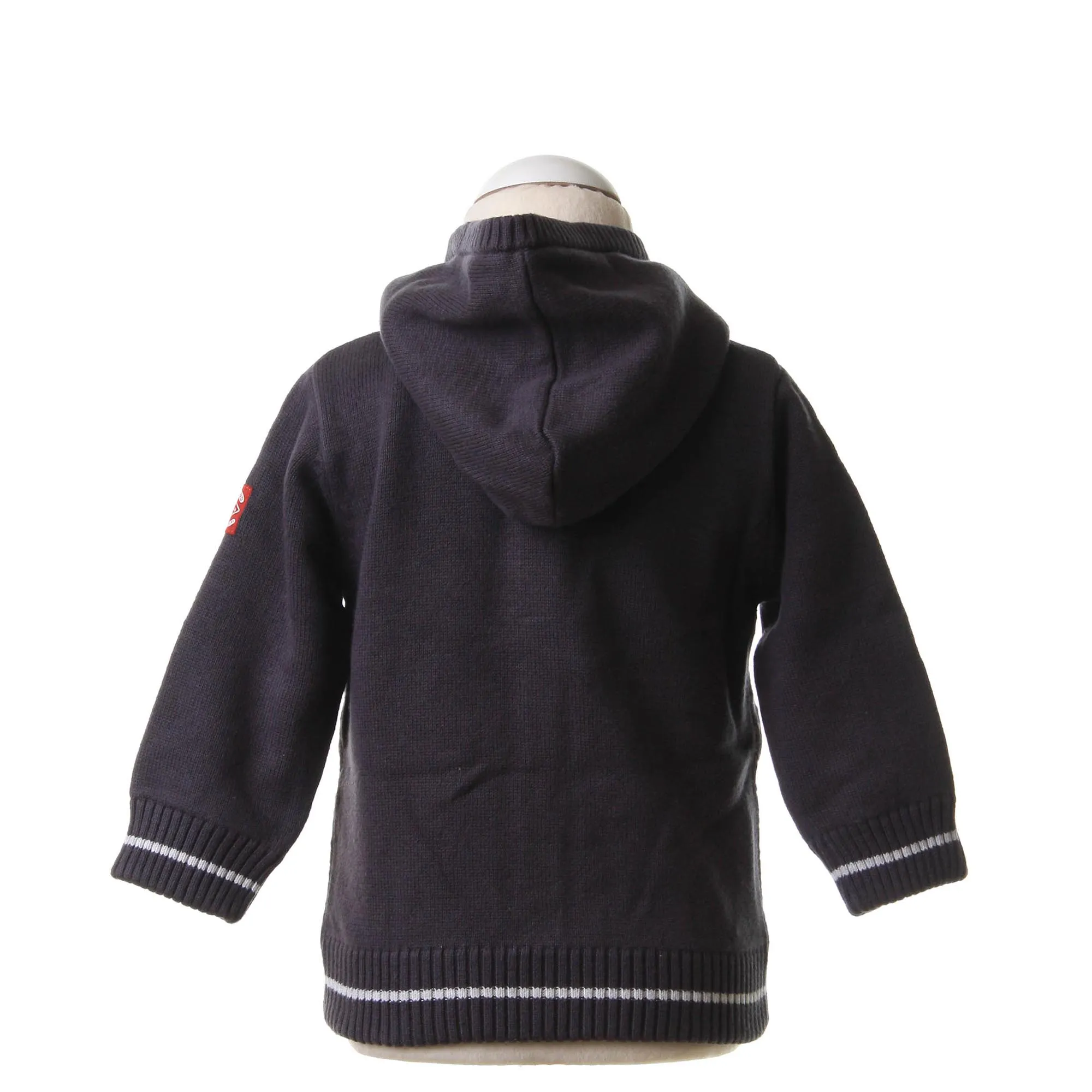 Cardigan Reversibile Con Cappuccio