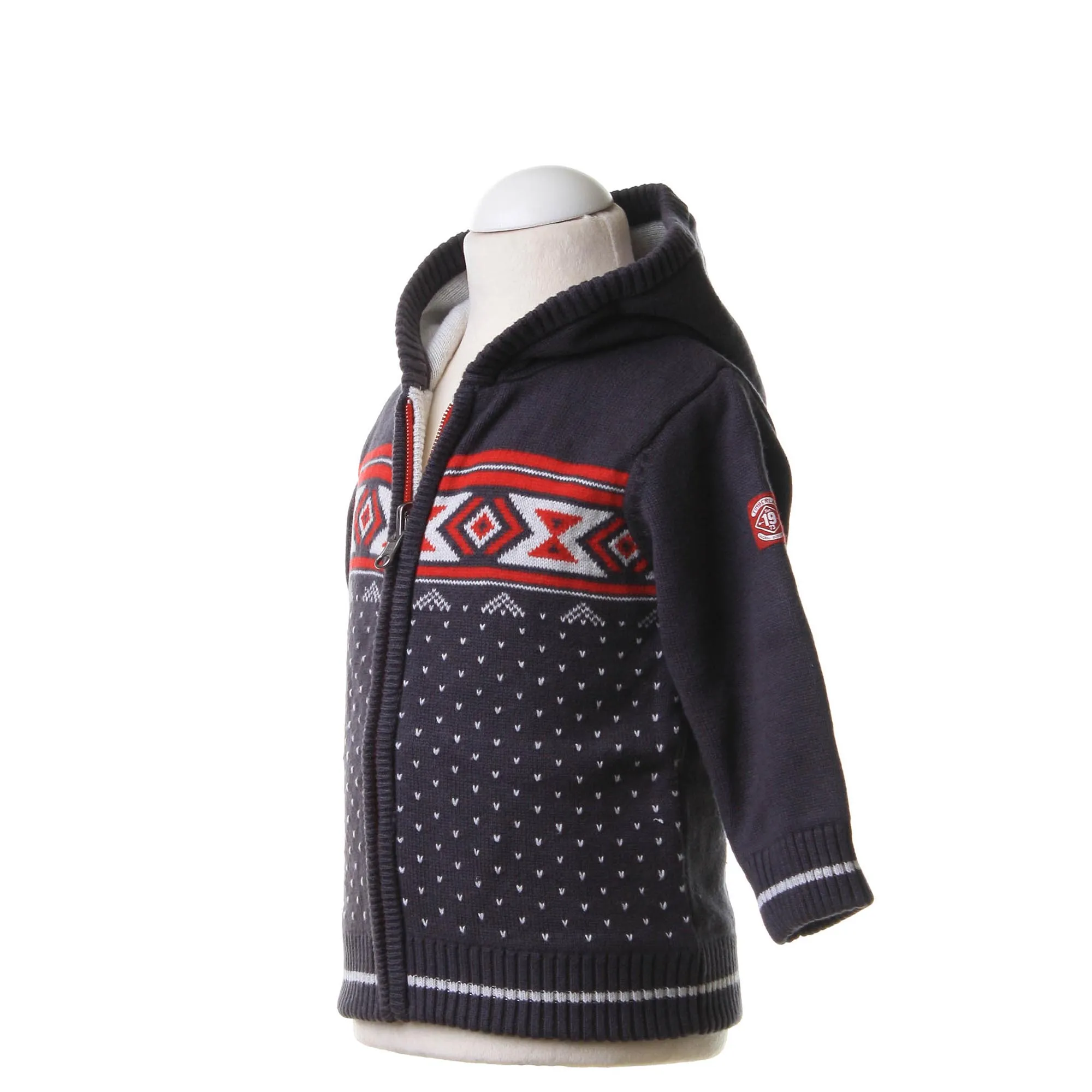 Cardigan Reversibile Con Cappuccio