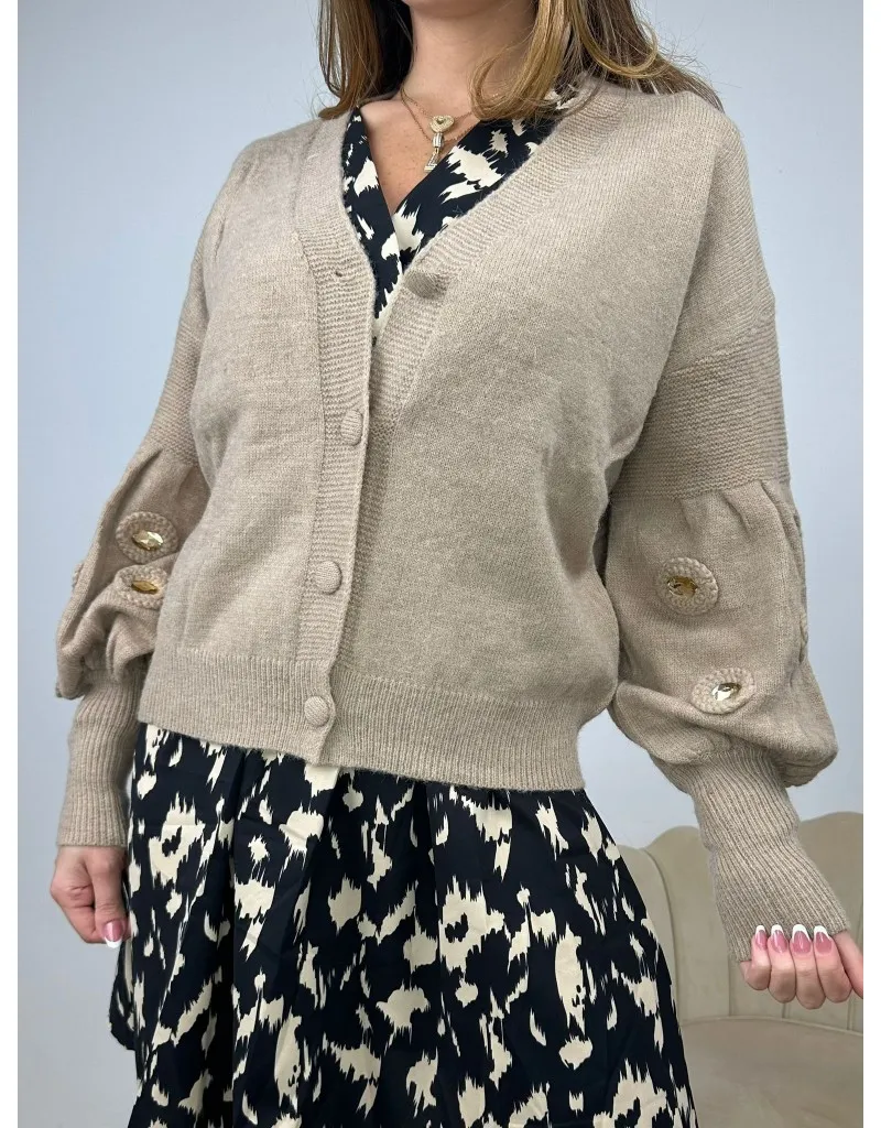 CARDIGAN SOPHI CAMEL