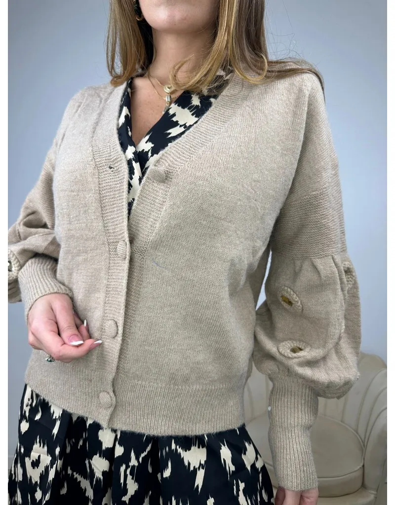 CARDIGAN SOPHI CAMEL