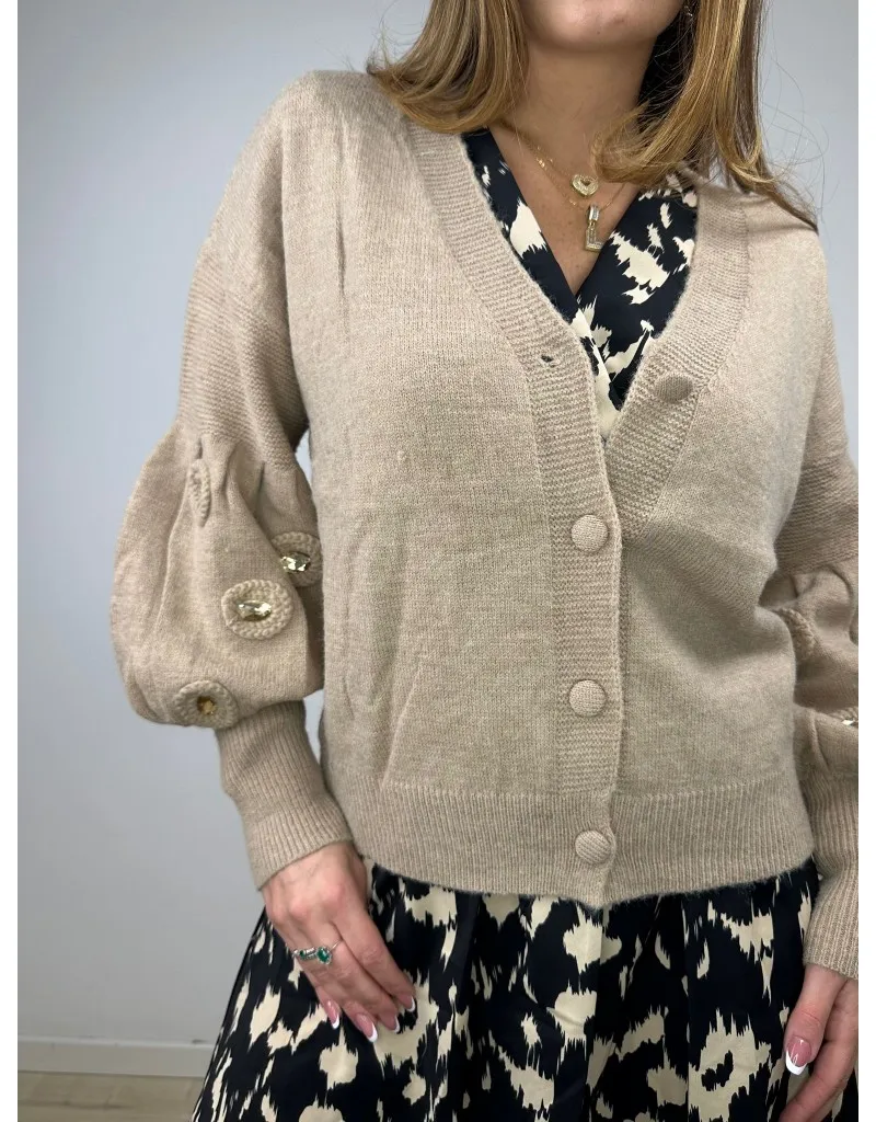 CARDIGAN SOPHI CAMEL