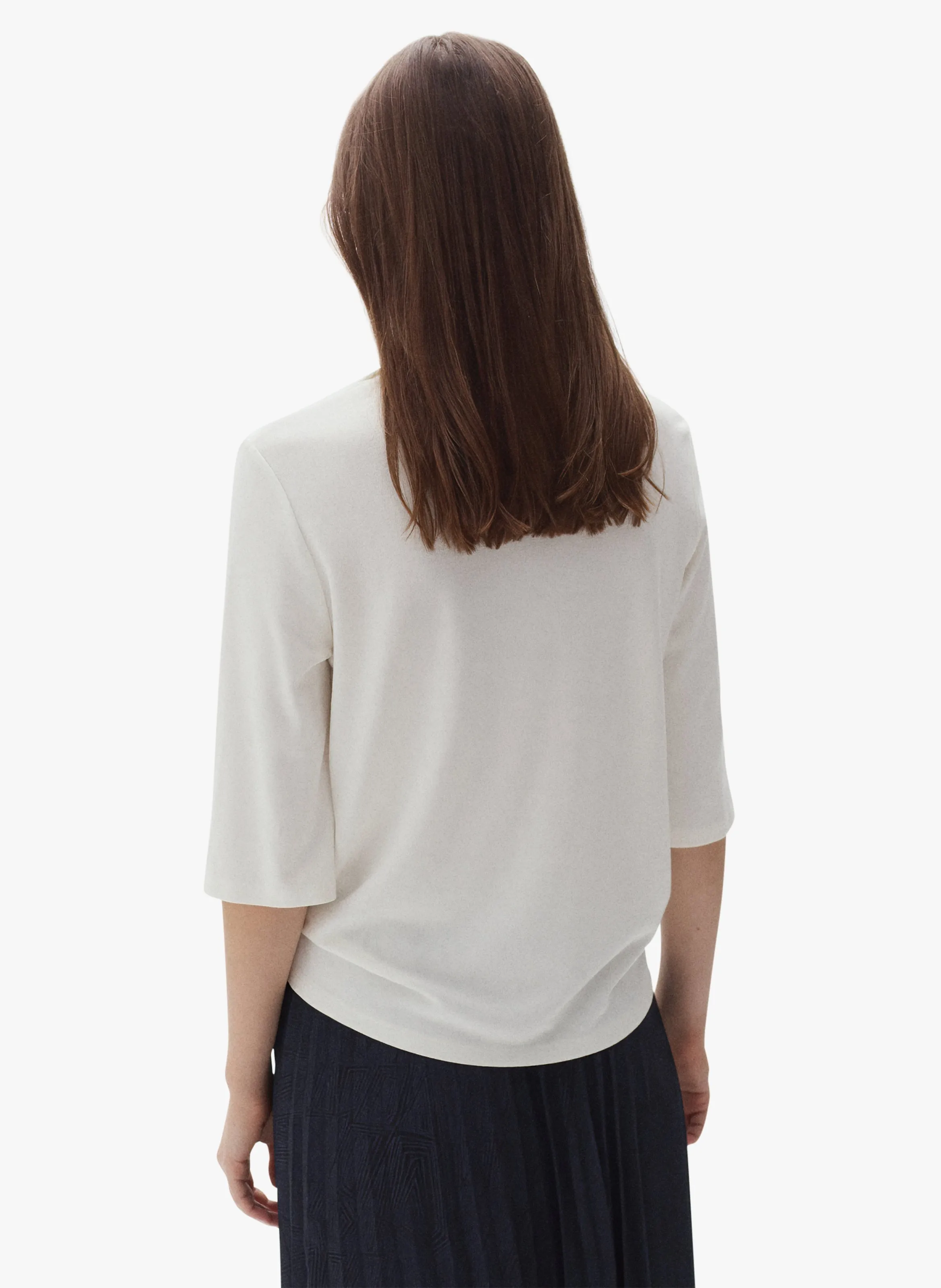  CAROLL   ELISA - Top ampio collo classico | Bianco