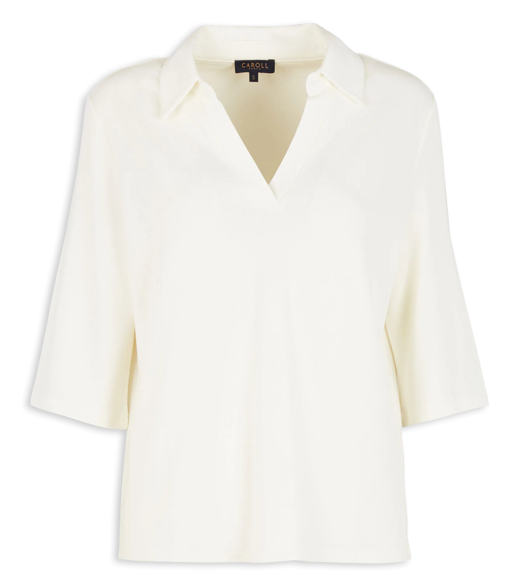 CAROLL   ELISA - Top ampio collo classico | Bianco
