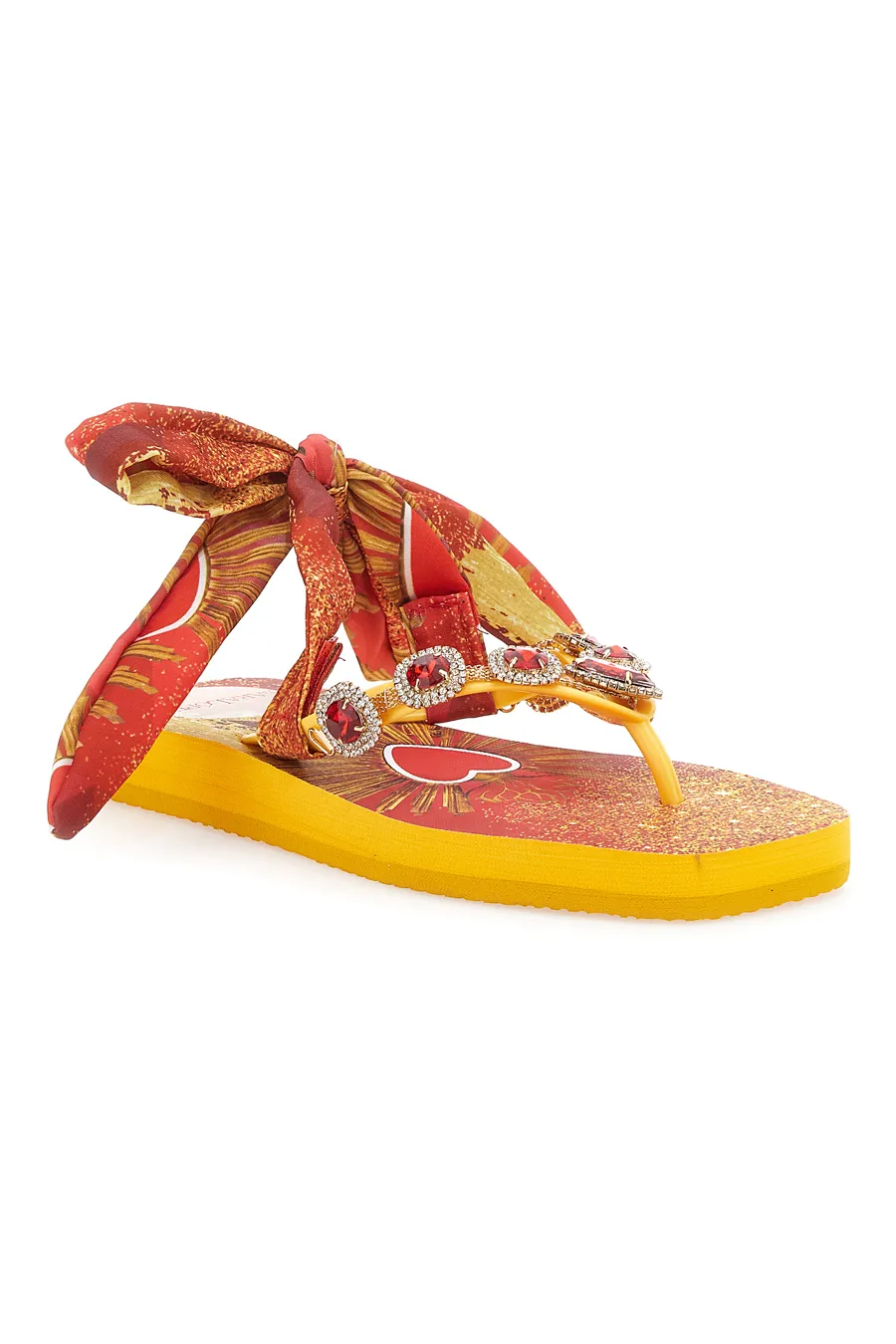 Ciabatte Lace-Up Gialle-Rosse Sara Lopez 074