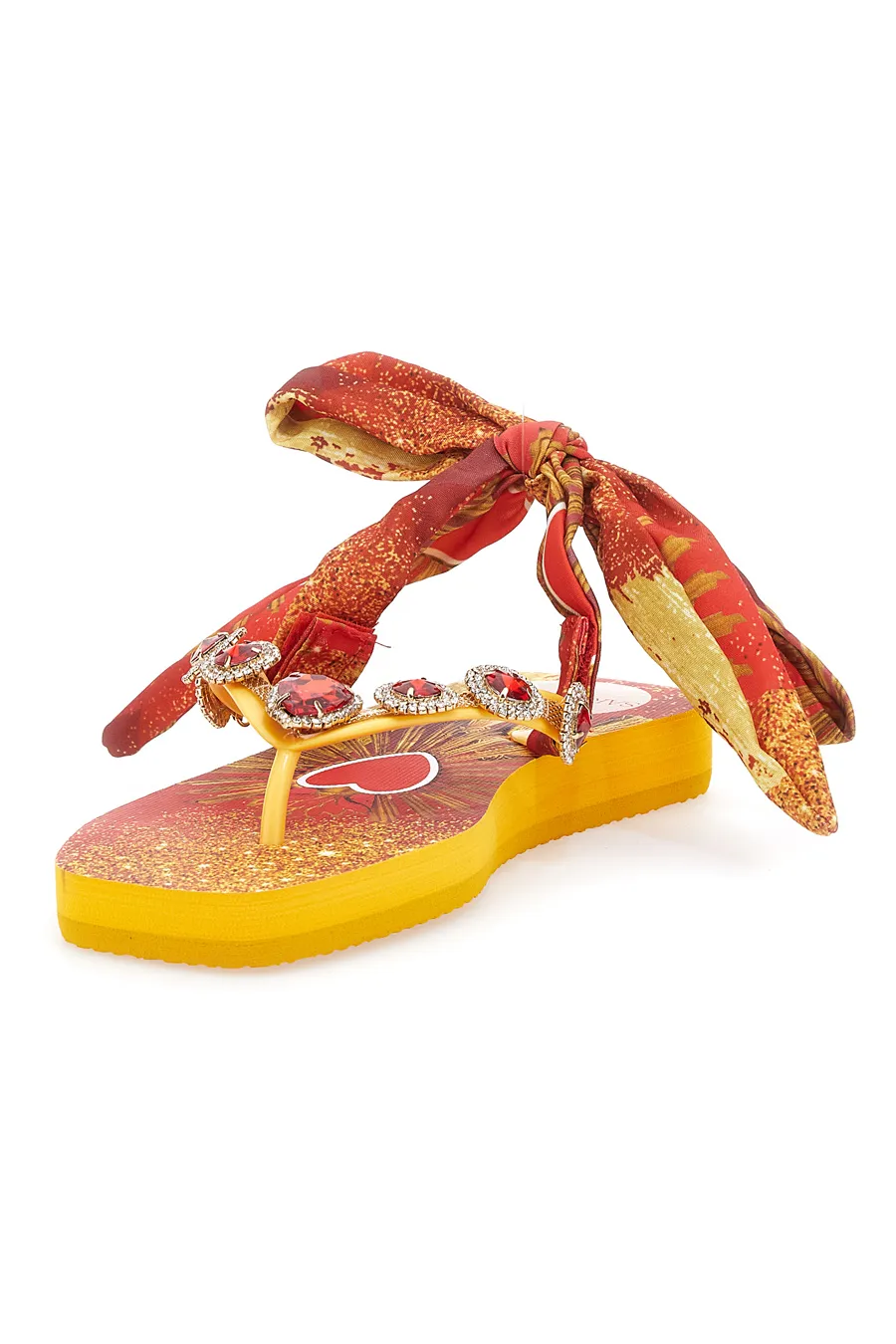 Ciabatte Lace-Up Gialle-Rosse Sara Lopez 074