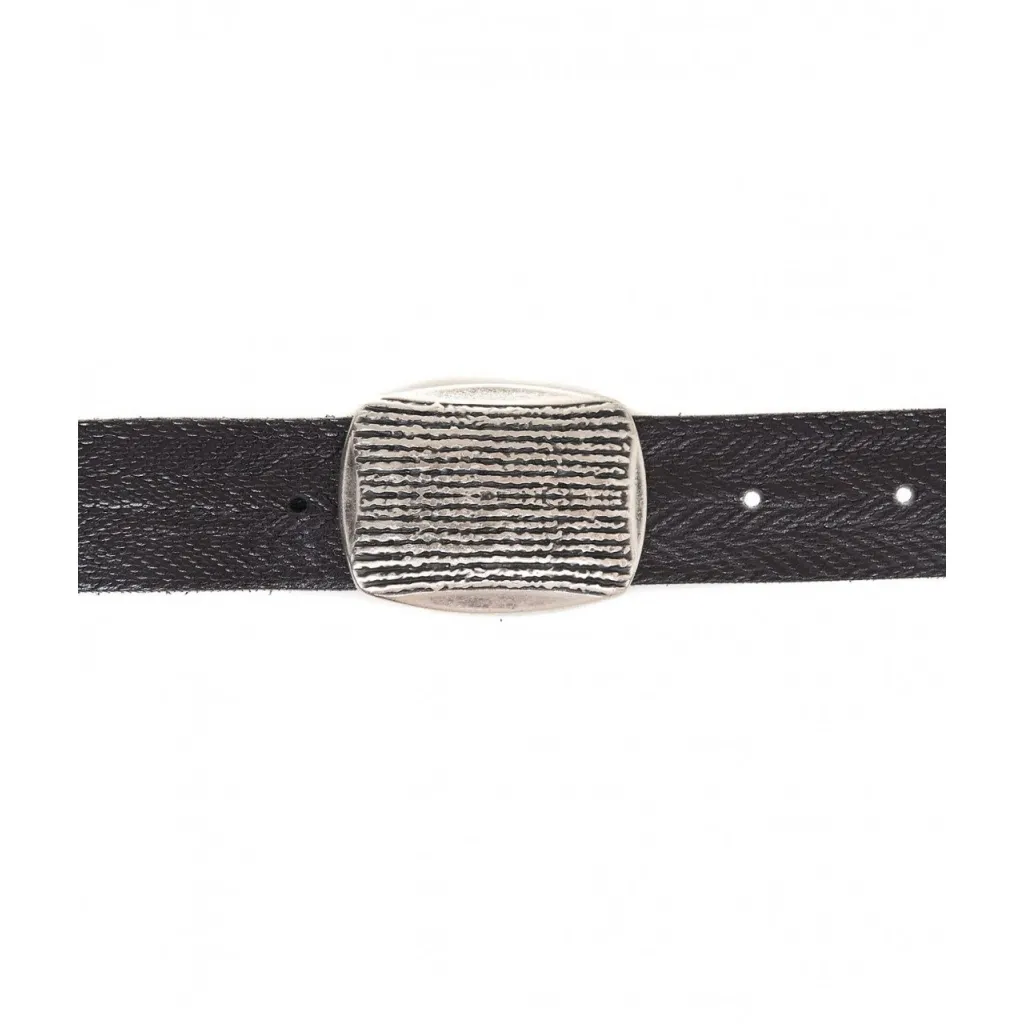 Cintura in pelle Verdi nero