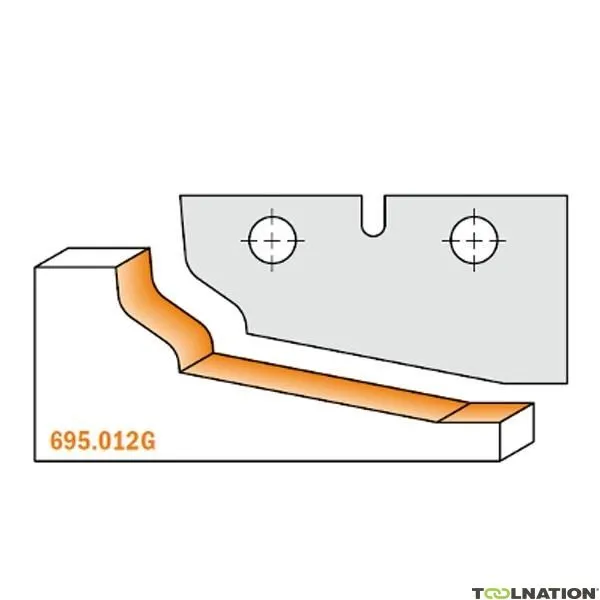 CMT 695.012G Coltello profilato 50x25x2 tipo G per art 694.012