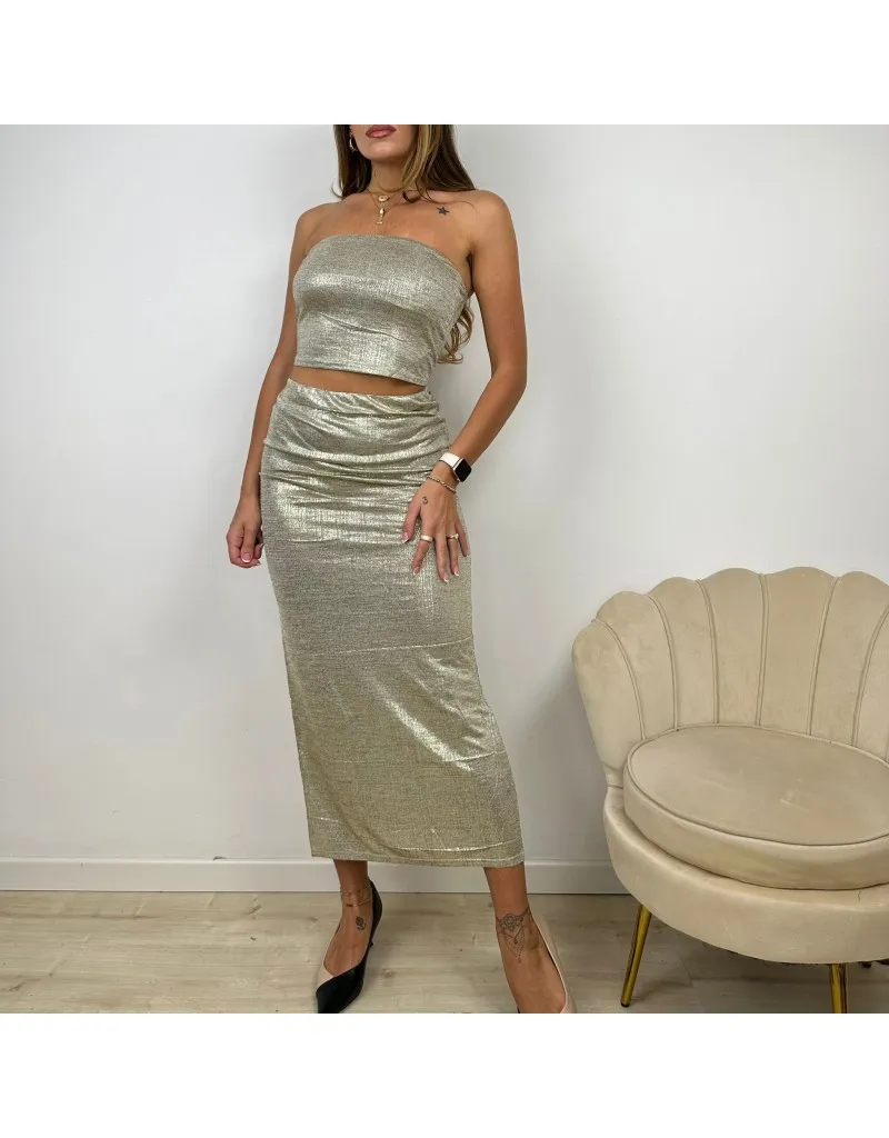 CO ORD SET PARTY ORO