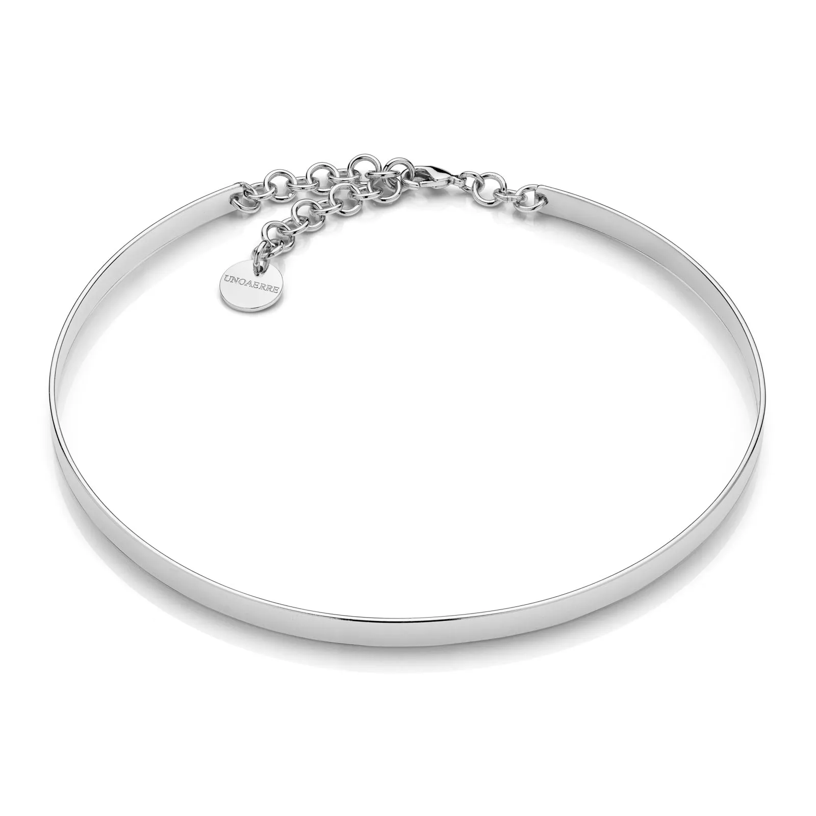 Collana argentata rigida Lux