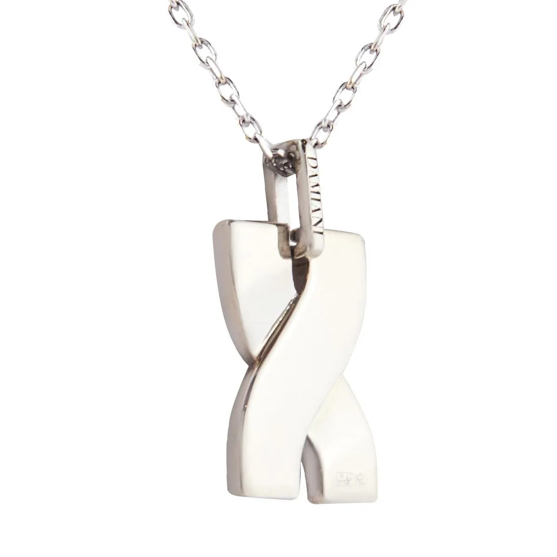 Collana in argento e oro rosa