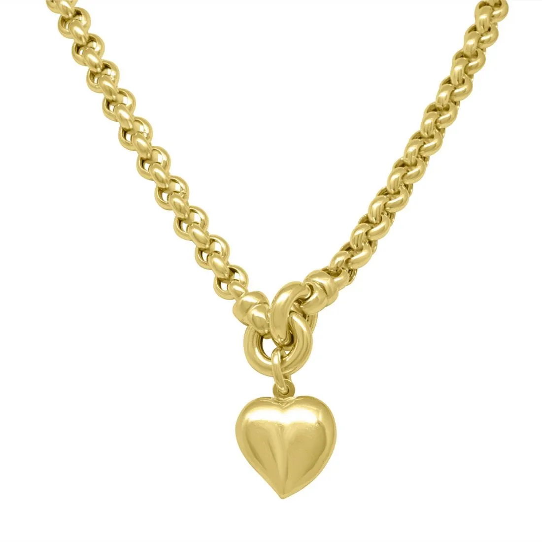 Collana in oro giallo con cuore