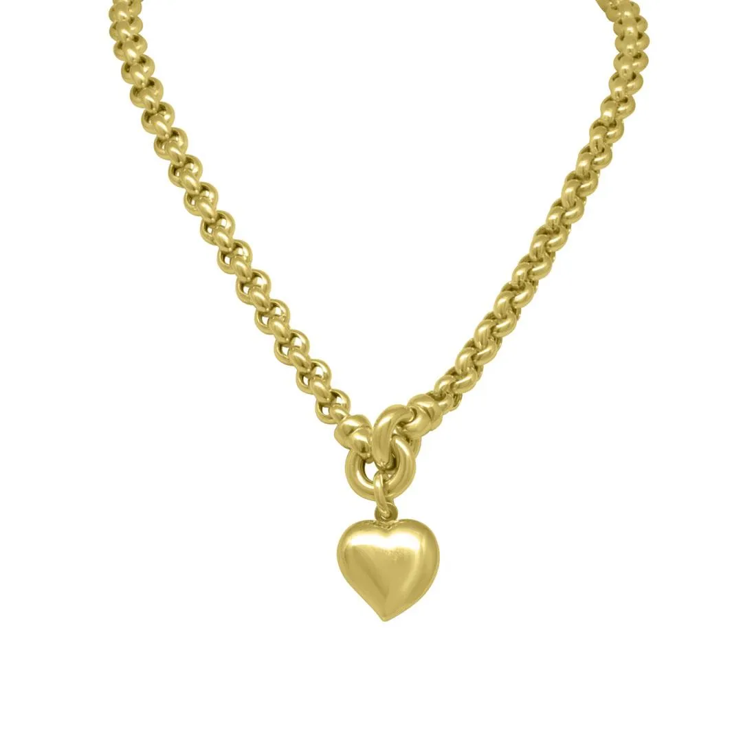 Collana in oro giallo con cuore