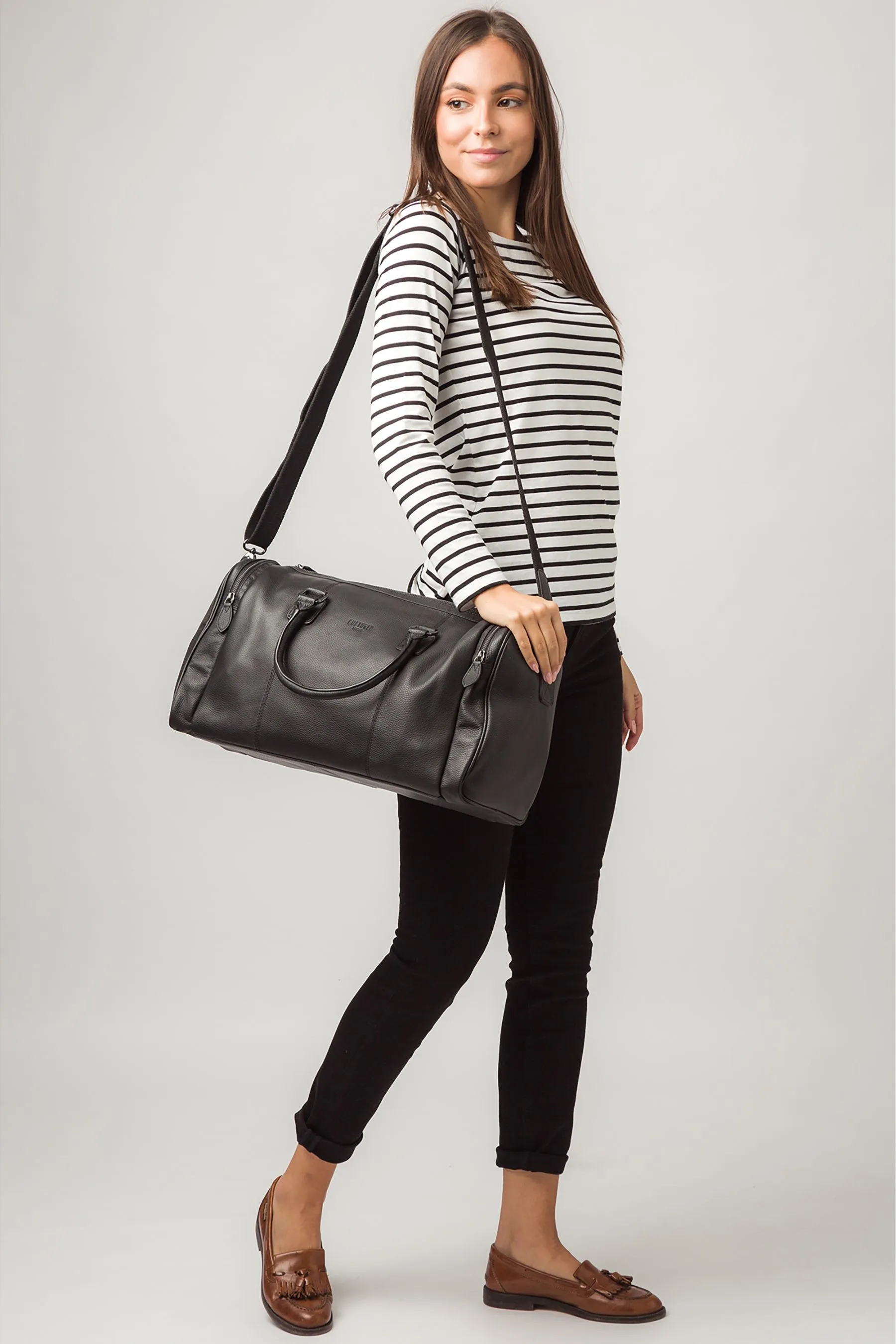 Coltura London Ocean Leather Holdall    