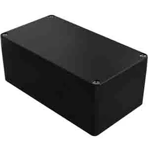 Contenitore RS PRO in Poliestrere rinforzata in fibra di vetro 91 x 220 x 120mm, col. Nero, IP66, schermato