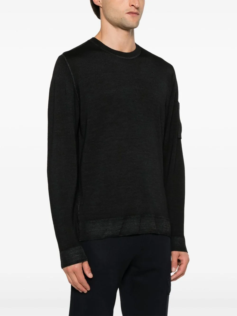 C.p.company Maglia Nero Uomo con dettaglio Lens