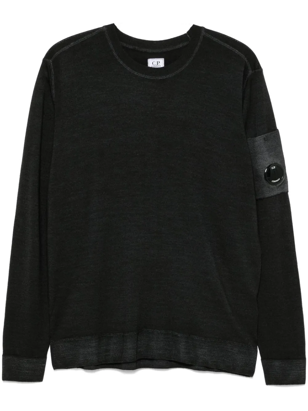 C.p.company Maglia Nero Uomo con dettaglio Lens