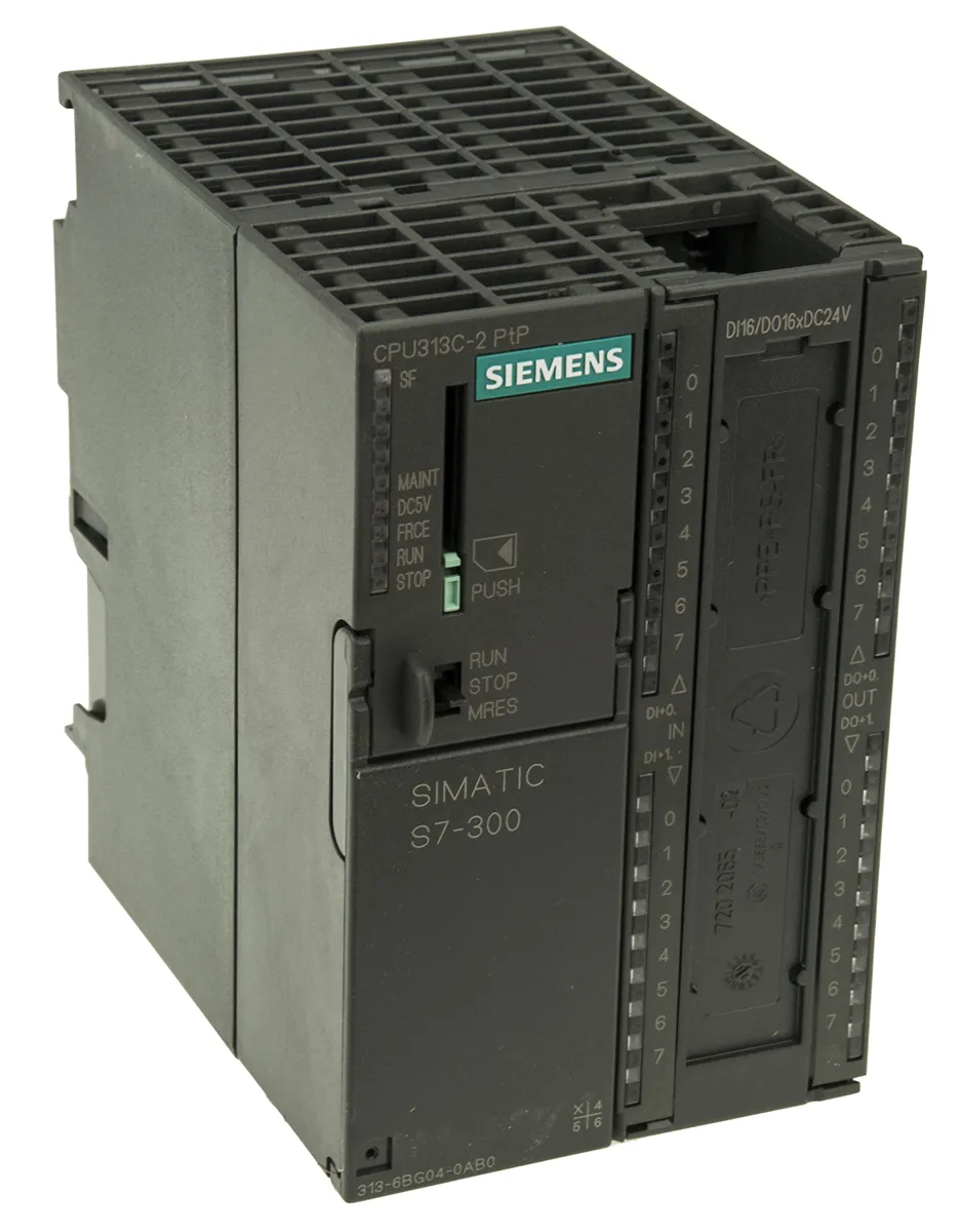 CPU PLC Siemens SIMATIC S7-300, ingressi: 16 (Digitali), uscite: 16 (Digitali), 32 I/O, 20,4 → 28,8 V c.c.