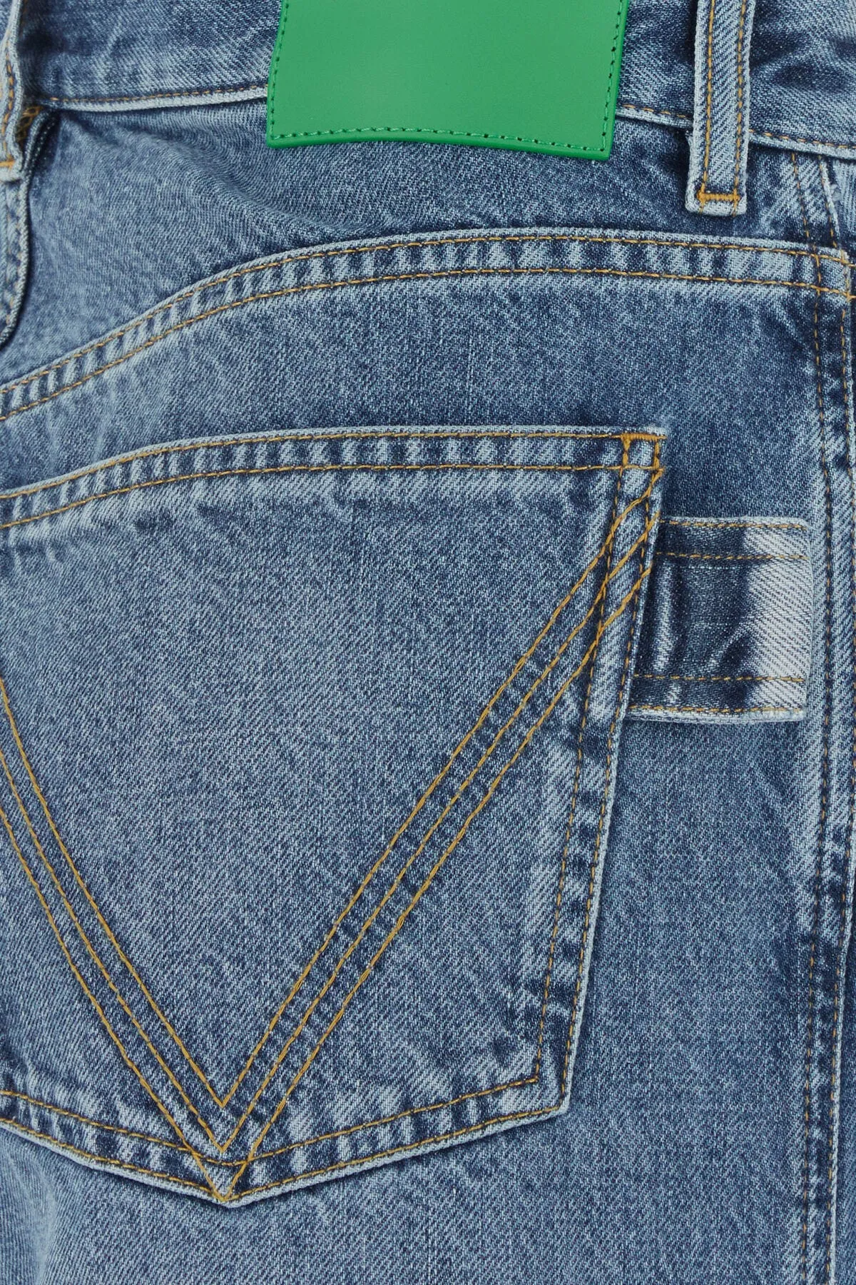 Denim wide-leg jeans    