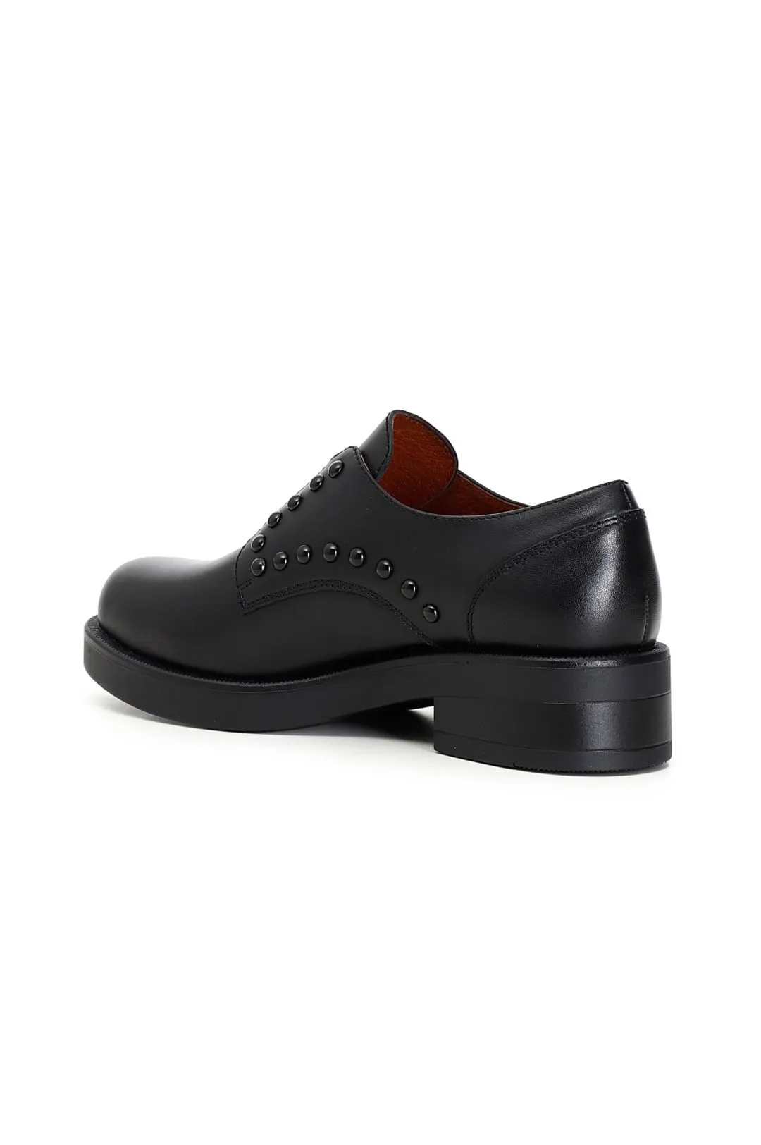 derby easy fit in pelle con borchie