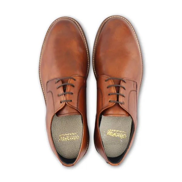 Derby in pelle cuoio