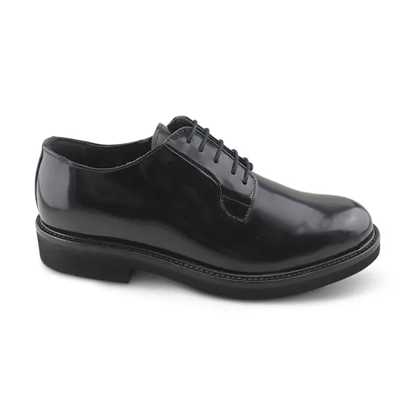 Derby nero in pelle abrasivato