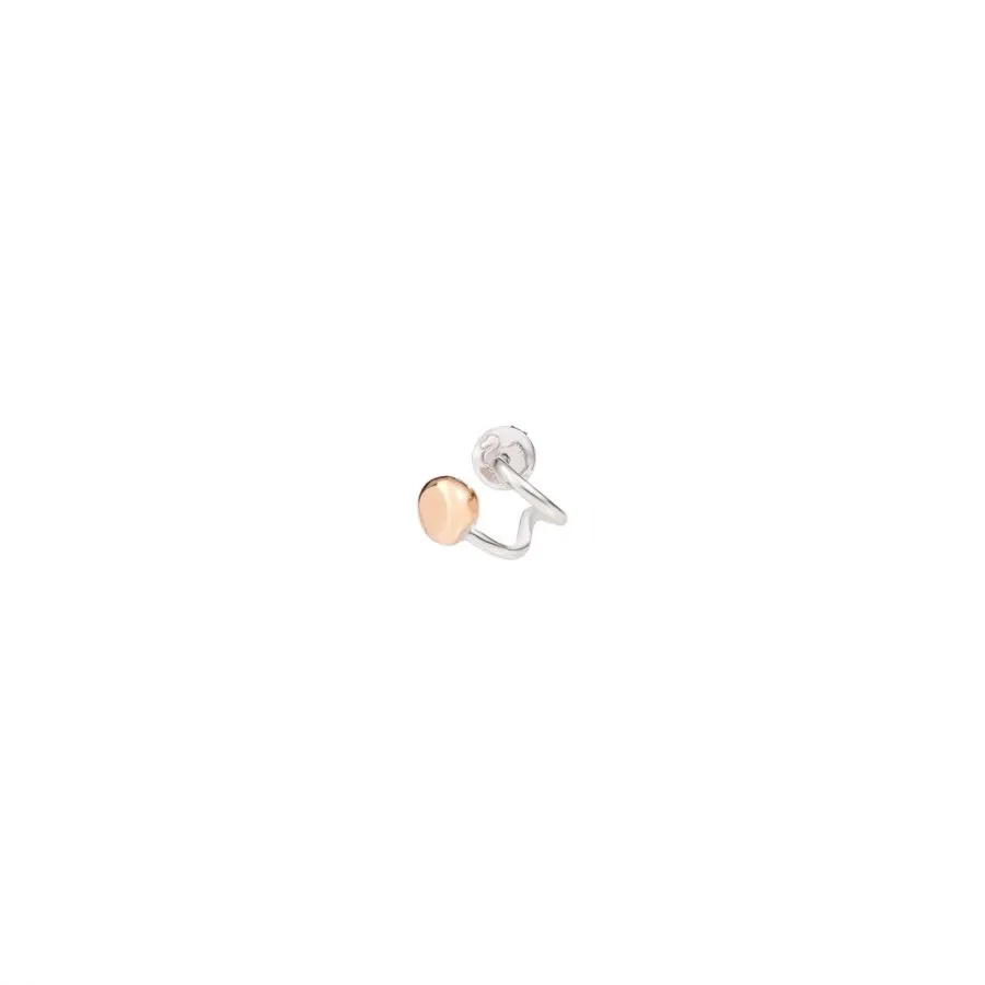 DoDo Orecchino Pepita in Argento e Oro Rosa