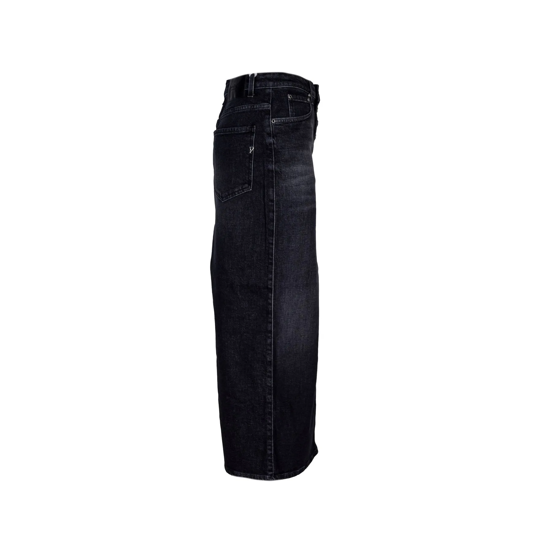 DONDUP GONNA DENIM BOTTONE GIOIELLO 